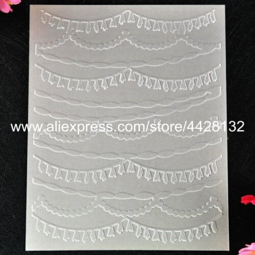 Party Lights Plastic Embossing Folder For Scrapbook DIY Album Card Tool Plastic Template 12.1x15.3cm 8120422