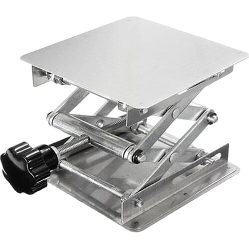 Stainless Steel Lifter Router Plate Table Woodworking Machinery Engraving Laboratory Lifting Stand Platform Manual Lift Platform