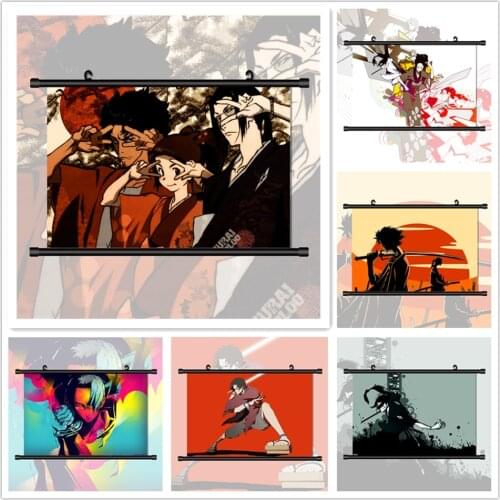 Samurai Champloo Mugen Jin Kasumi Fuu Anime Manga HD Print Wall Poster Scroll