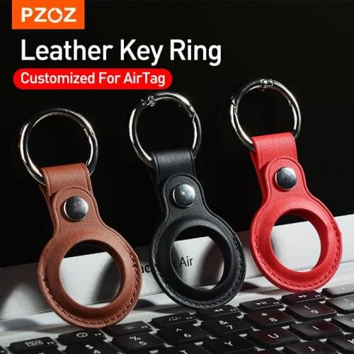 PZOZ For Apple AirTag Silicone Protective Case Locator Tracker Anti-lost Device Keychain Protective Sleeve Shell With Buckle