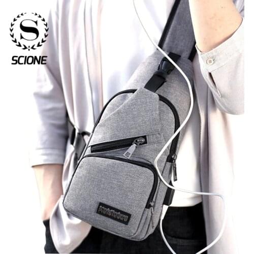 Scione Travel Trekking Oxford Chest Bag School Travel Men Daily Bags For Boys Student Chest Bag for Phone dropshippin g