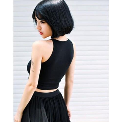 Sports Yoga Workout Top Combed Cotton Camisole Womens Summer Korean Sports Bra for Women Gym Bra Top