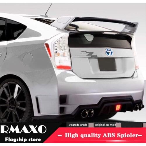 For Prius Spoiler 2012-2015 Toyota Prius FD2 Spoiler ABS plastic Material Car Rear Wing Color Rear Spoiler