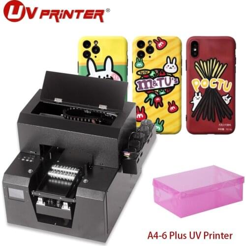 High-speed A4 UV cylindrical printer for mobile phone shell bottle using Epson L800 print head for high-definition printing