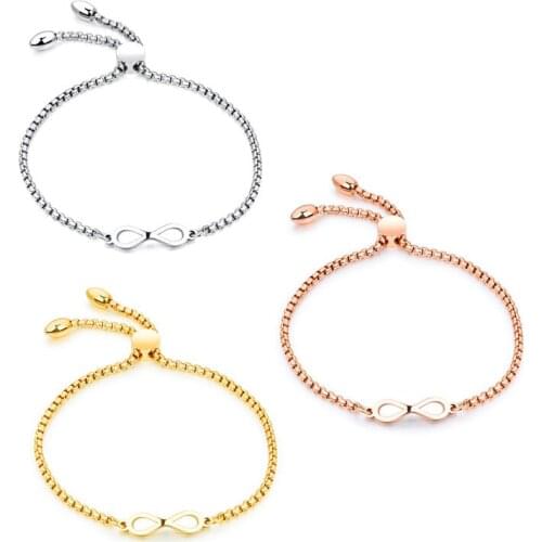 Bracelets for Women Popular 8 sharpe adjustable length Bracelet Pulseras Mujer