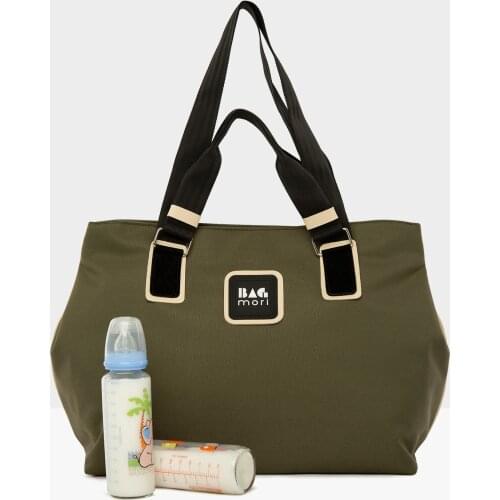 Women Garnili Snaps Pendant Mother Baby Care Bag Large Capacity Multi-Function Travel Nappy Bags Women Fashion Maternity