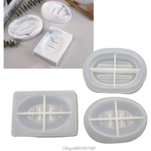 3pcs Handmade Soap Box Silicone Mold Soap Dish Tray Resin Casting Mold Epoxy Resin Ring Dish Holders Resin Soap Tray S08 20