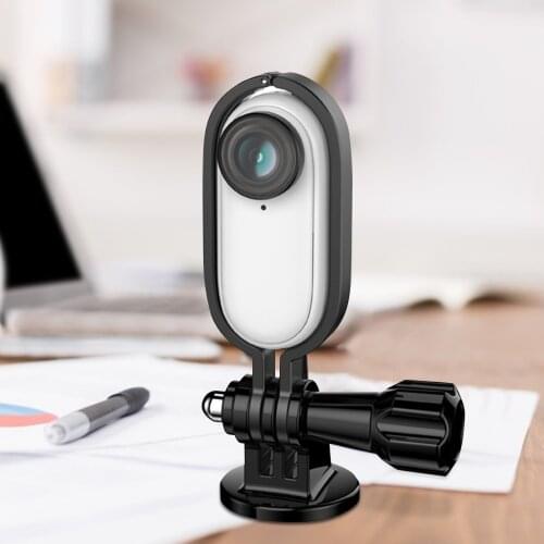 Aluminum Alloy 1/4 inch Tripod Adapter For Insta360 GO 2 Action Camera Adjustable Frame Bracket Camera Extension Accessories