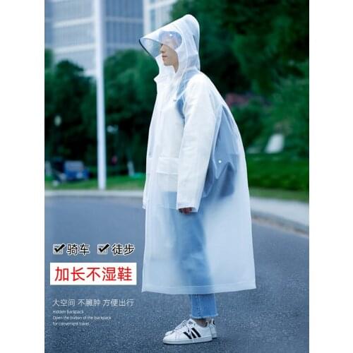 Long Transparent Raincoat Female Waterproof Motorcycle Yellow Raincoat Adult Capa De Chuva Para Motoqueiro Rain Gear DD60YY