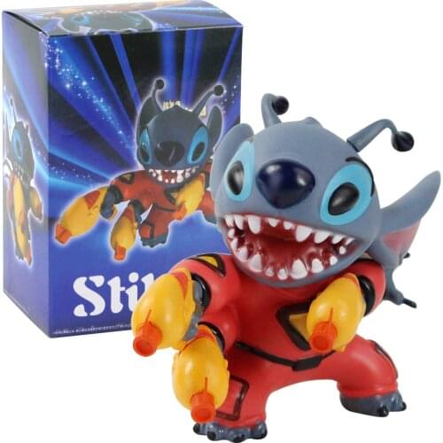 12cm Disney Anime Lilo & Stitch PVC Action Figure Toys Lilo And Stitch Collectible Model Doll