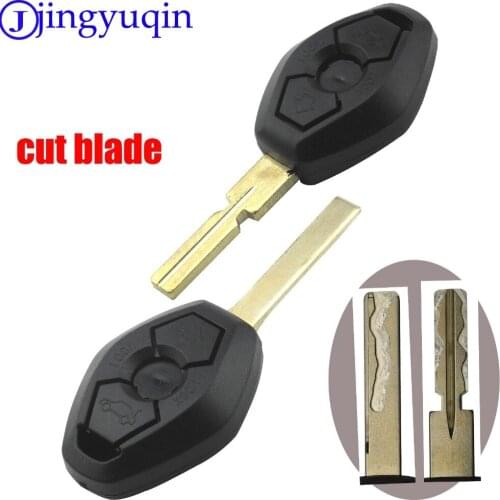 Jingyuqin Key Remote Fob Case Replacement Car Key Shell Cover Keyless Fob For BMW 1 3 5 6 7 Series X3 X5 Z3 Z4