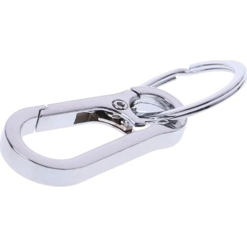 Carabiner Stainless Steel Gourd Buckle Carabiner Keychain Waist Belt Clip Anti-lost Buckle Hanging Keyriing for car accessories