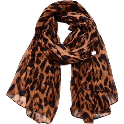 KENSHELLEY Hot sale Spring and Autumn Leopard print shawl scarf Premium Fashion Shawl Wrap Scarves New women' Bali yarn scarf