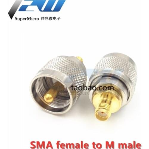 Walkie talkie connector SMA female to M male feeder adapter SMA female to M male UHF-SMA