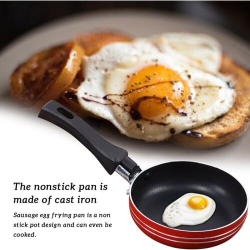 Mini Non Stick Frying Pan Coating Saucepan Random Soft Handle Aluminum Dishwasher Safe Cooking Pan Roasting Pan Set Kitchen Tool