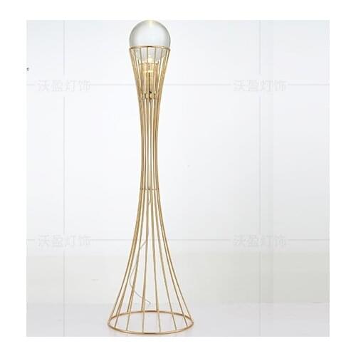 Nordic creative crystal ball floor lamp post-modern living room bedroom study warm and romantic artistic lamps