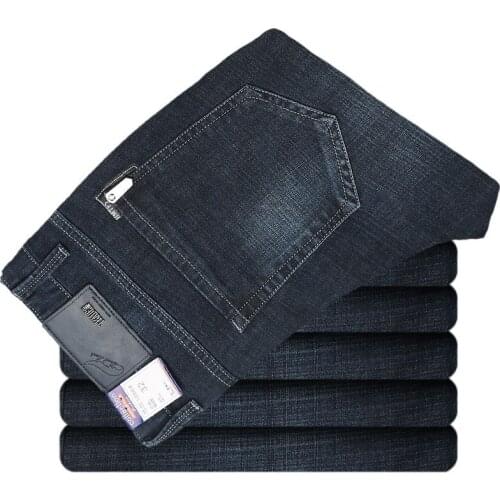 2021 New Mens Blue Jeans Classic Style Slim-fit Stretch Denim Pants Male Brand Clothes Men Designer Jeans for Men