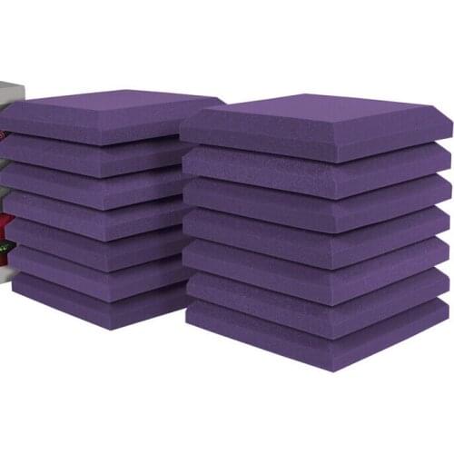New Aarrival Acoustic Sponge With Purple Sound Insulation Solutions 30*30CM Acoustic Panel for Church