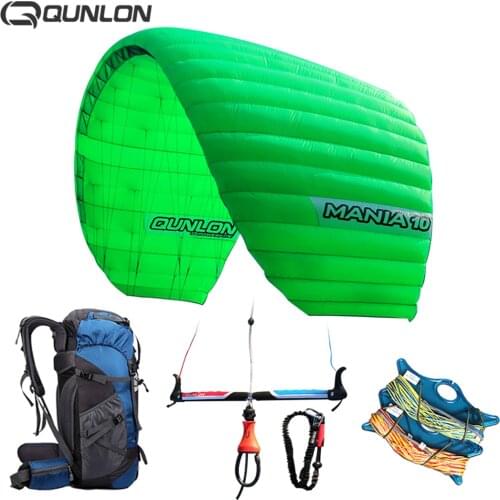 Professional 10sqm Quad Line Power Kite for Outdoor Parachute Kitesurfing Paragliding With Adult Flying Equipment