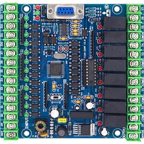 Programmable Logic Controller FX2N-20MR PLC Industrial Control Board 12 Input 8 Output 24V 5A