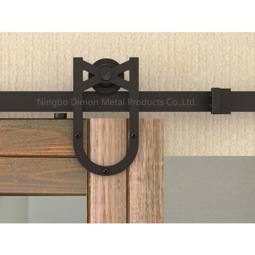 Dimon customized sliding door hardware wood sliding door hardware hanging wheel America style sliding door hardware DM-SDU 7206