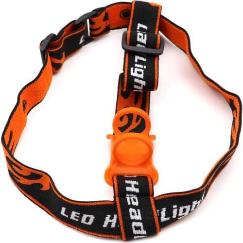 Adjustable Nylon Frontal Head Strap Flashlight Head Band Strap for LED Flashlight torch to Headlamp head light Elastic Strap