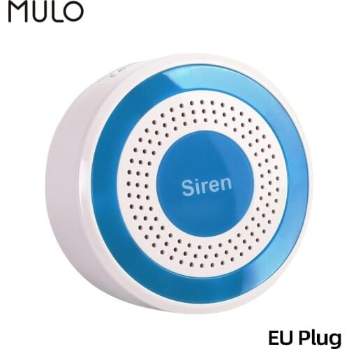 MULO 433MHz Wireless Siren Strobe Light Alarm Alert Sensor 85dB compatible Security Alarm System PG103 PG107 PG105