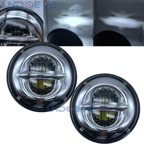 2 PC New 7Inch Led Motorcycle Headlamp Reflector LED Headlight With White DRL High/Low Beam For motorcycles For Street Glide