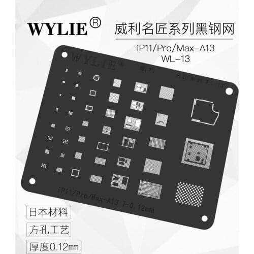 Black steel BGA Reballing stencil Template for iphone 5/5s/6/6p/7/7p/8/8p/x/xs/max/11 12/pro/max for ipad 234 air pro