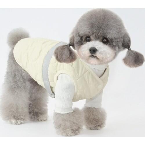 Winter Dog Jacket Pet Puppy Coat Outfit Cat Vest Clothes Warm Garment Wholesale Schnauzer Shih Tzu Poodle Pomeranian Clothing