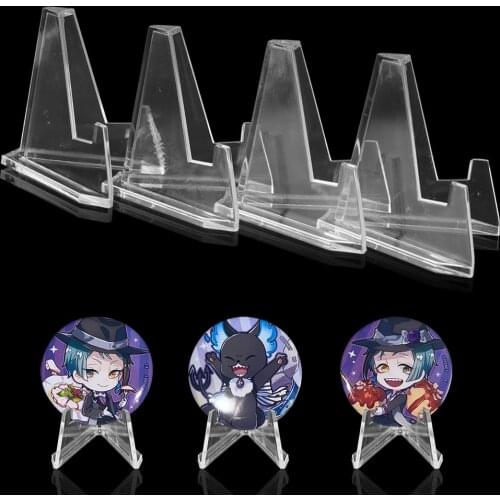 10pcs Collection Coin Storage Rack Mini Coin Display Easel Holder Postcard Display Acrylic Stands S/L Medal Shelf
