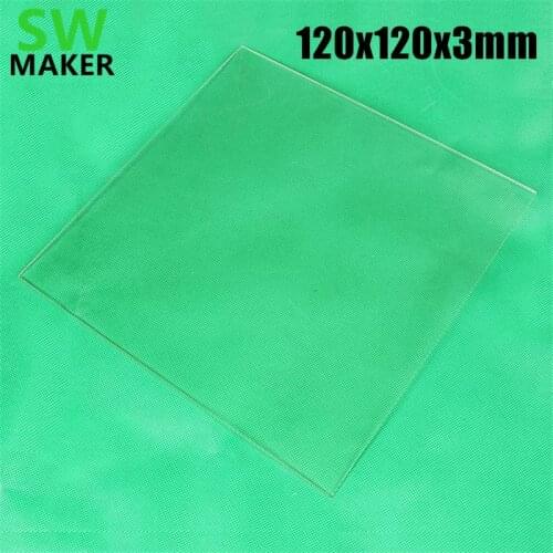 120x120x3mm 3D Printer Borosilicate Glass plate Build Plate for UP Mini 3D Printer XYZ Printer da vinci nano