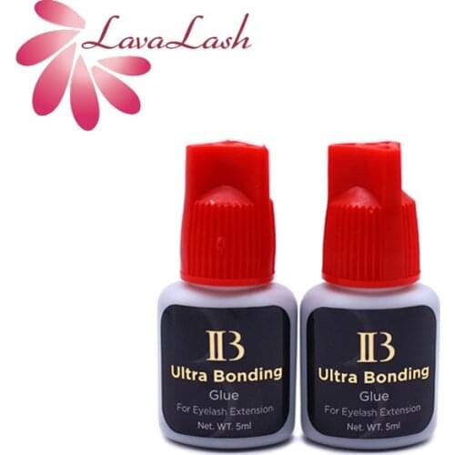 2 Bottles IB Ibeauty Ultra Bonding Glue Red Cap 5ml for Eyelash Extension Makeup Tool Novice Practice Korea Beauty Shop Original