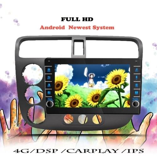 Car Radio For Honda Civic 7 2000 2001 2002 2003 2004 2005 2006 Android Multimedia Player Navigation GPS 2 din DVD Tape Recorder