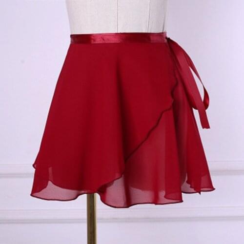 5 Ballet Dance Skirt Adult Children Chiffon Pure Color Floral Print Practice Leotard Dance Dress Women Ballet Dancing Dress