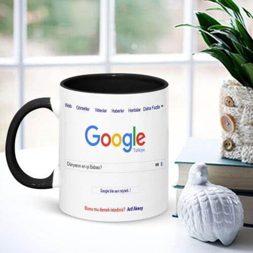 Babaya Google Black Mug Cup Reliable Quality Cost Effective Gift Coolest Special Product Father 'S Day Considerate