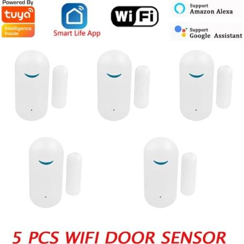 Tuya Smart Life WIFI Door/Window Detector Notification Alert Security Sensor Smart Home Support Alexa Google Home No Need Hub
