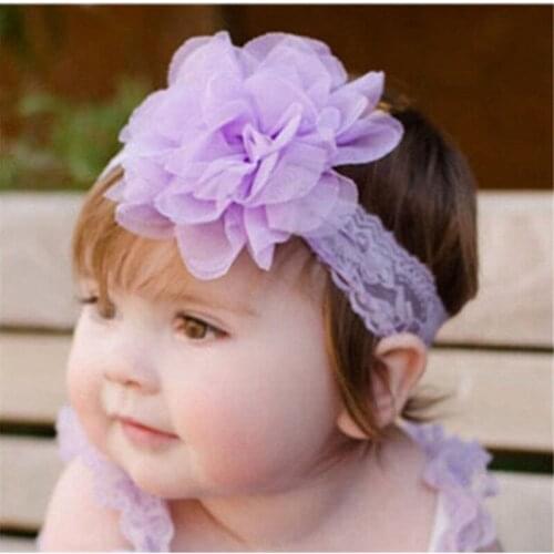 Baby Lace Flower Hairband Headband Dress Up Head band Children hollow flower hair band