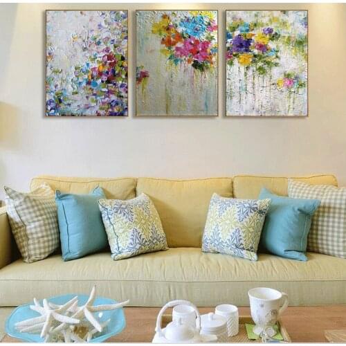 DONGMEI OILPAINTING Hand painted oil painting Home Decor High quality flower painting Can provide customized size DM1903168281