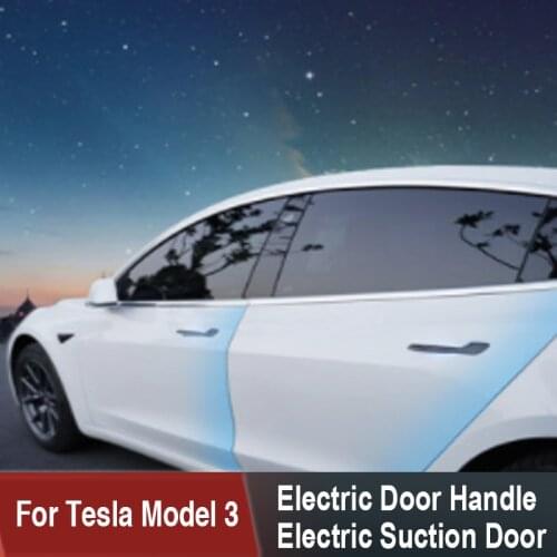 For Tesla Model 3 electric suction door automatic soft close door handles exterior parts intelligent auto-close car accessories