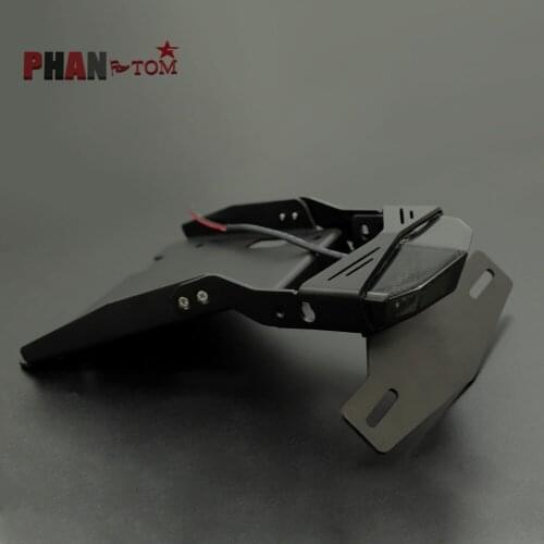 Motorcycle Tail Mount License Plate Bracket Brake Rear Lamp Taillight For BMW R NINE T 2014-2018 R9T