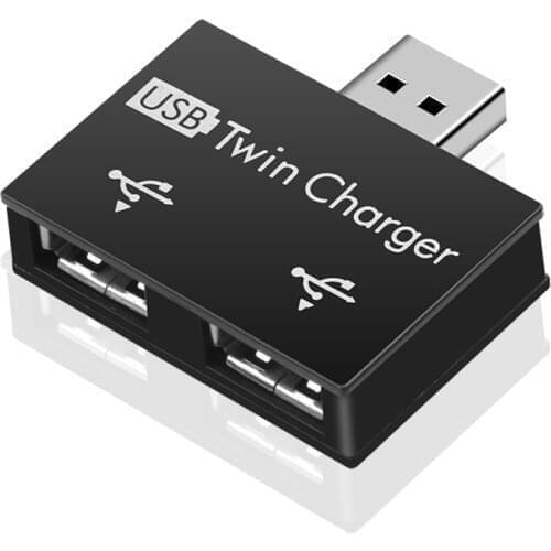 Kebidu Mini Portable USB Hub To 2 Port Charger Hub Adapter USB Splitter For Phone Tablet Computer USB HUB Charger Adapter