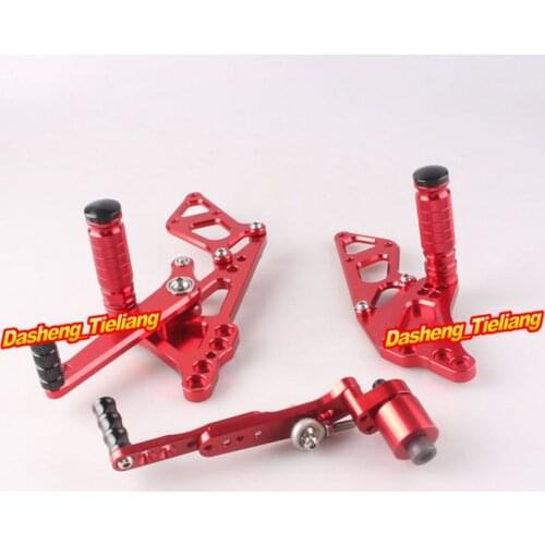 Motorcycles Adjustable Shift Brake Rear Set Footpegs Foot Rest Peg For Suzuki GSXR 600 750 K11 Pair Spare Parts