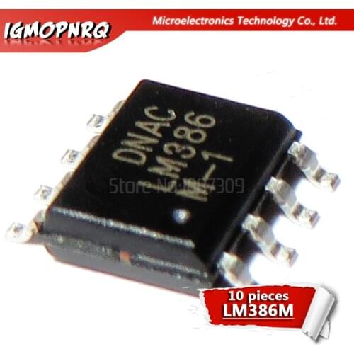 10pcs LM386M-1 SOP8 LM386M SOP LM386 SMD Low Voltage Audio Amplifier new and original