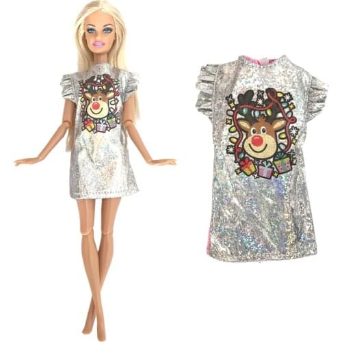 NK 1 Set Cute Pattern Dress For 1/6 Doll Skrit Fashion Outfit Handmade Clothes for Barbie Doll Accessories Skirt Toys