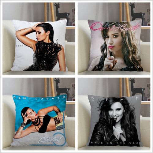 Musife New Custom Demi Lovato Pillowcase Sofa Decorative Cushion Cover Pillowcase Home Decor Drop Shipping Wholesale