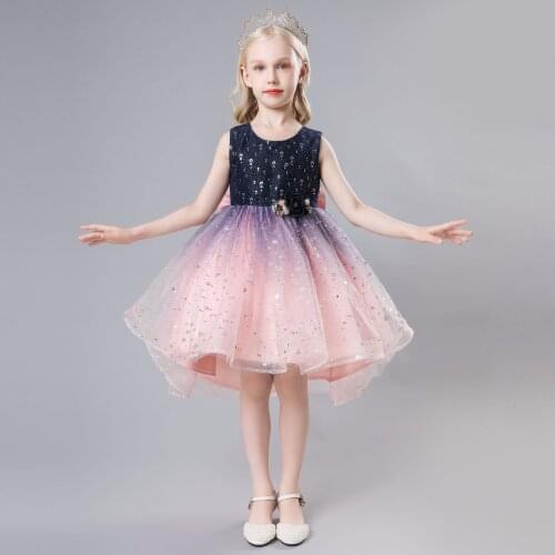 LZH 2021 Formal Dresses For Childrens Princess Dress Birthday Party Clothes For Kids Evening Dress 3-10 Year Baby Girl Clothing