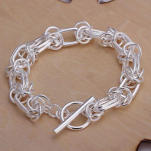 SLH025 Wholesale Silver Color Bracelet, Factory Price Fashion Jewelry Big Dragon Head Bracelet /aumajlta