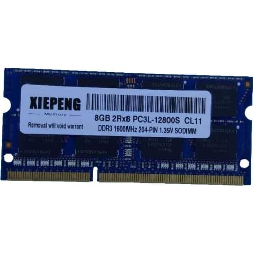 Laptop Memory 8GB 2Rx8 PC3L-12800 DDR3L 4gb 1600MHz for Mac Mini A1347 MD101 MD102 MD103 MD104 MD387 MD388 MD389 Notebook SODIMM