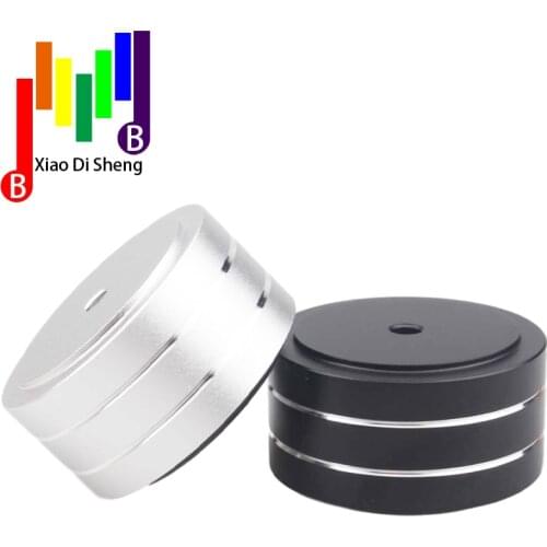 4PCS 40*20mm Machined Full Aluminum Amplifier Feet PC Chassis Speaker Cabinet Isolation Stand Base AMP DAC Turntable Pad Cone